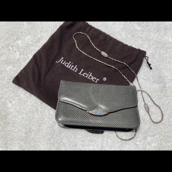 Judith Leiber crystal snakeskin couture bag - Picture 3 of 7